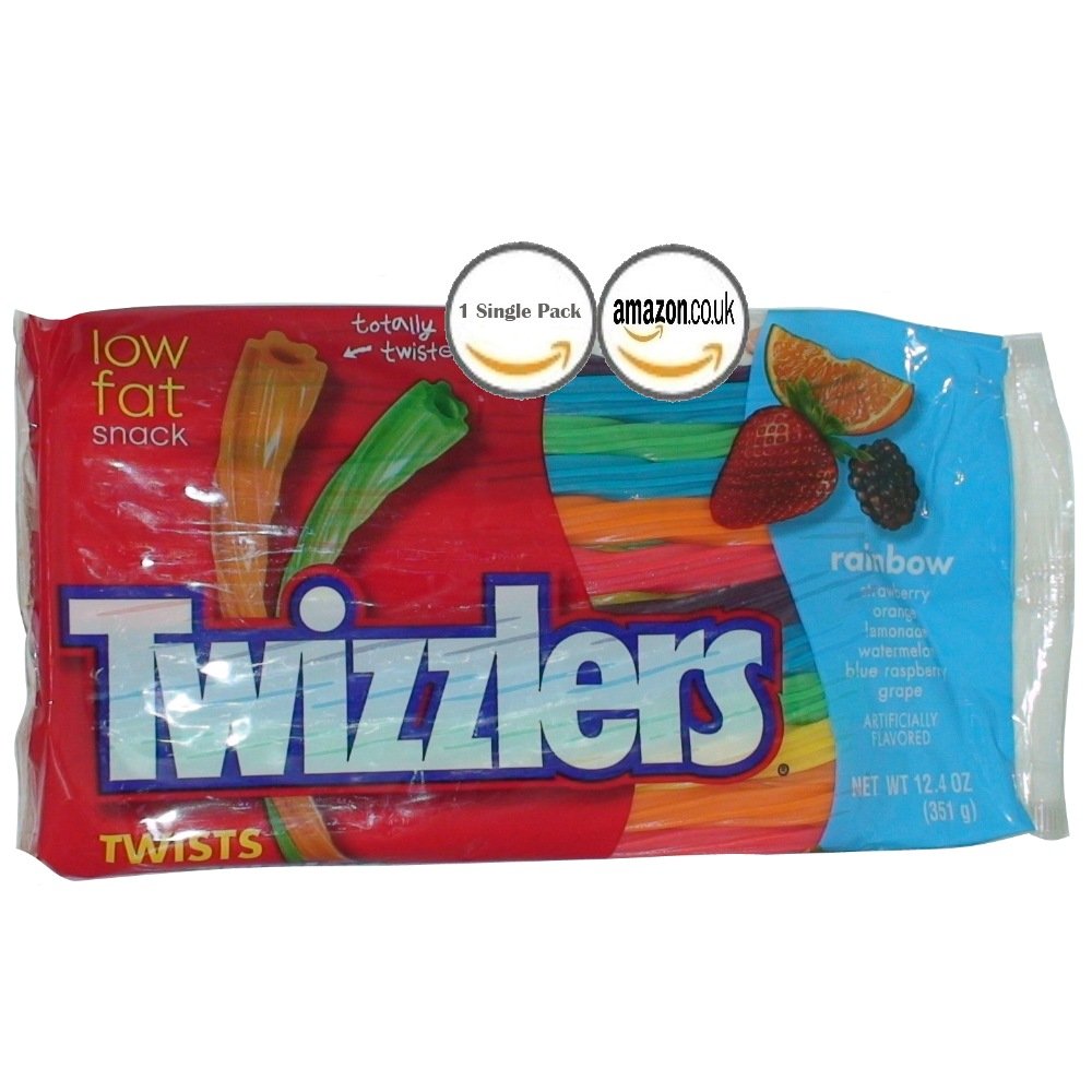 Twizzlers Rainbow Twists, 12.4-Ounce Bags (Pack of 12)