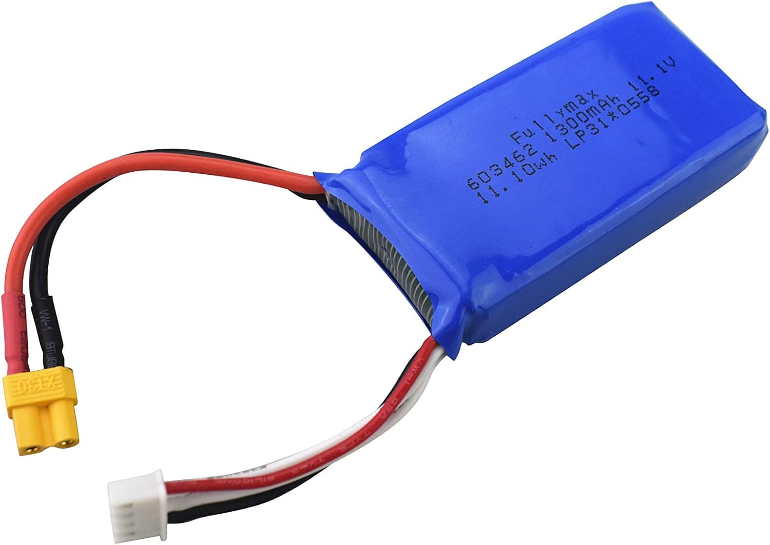 sea jump 11.1V 1300mAh XT30 Lithium Battery for Wltoys XK X450 Remote Control Fixed-Wing Gliding Aircraft Battery : Toys & Games
