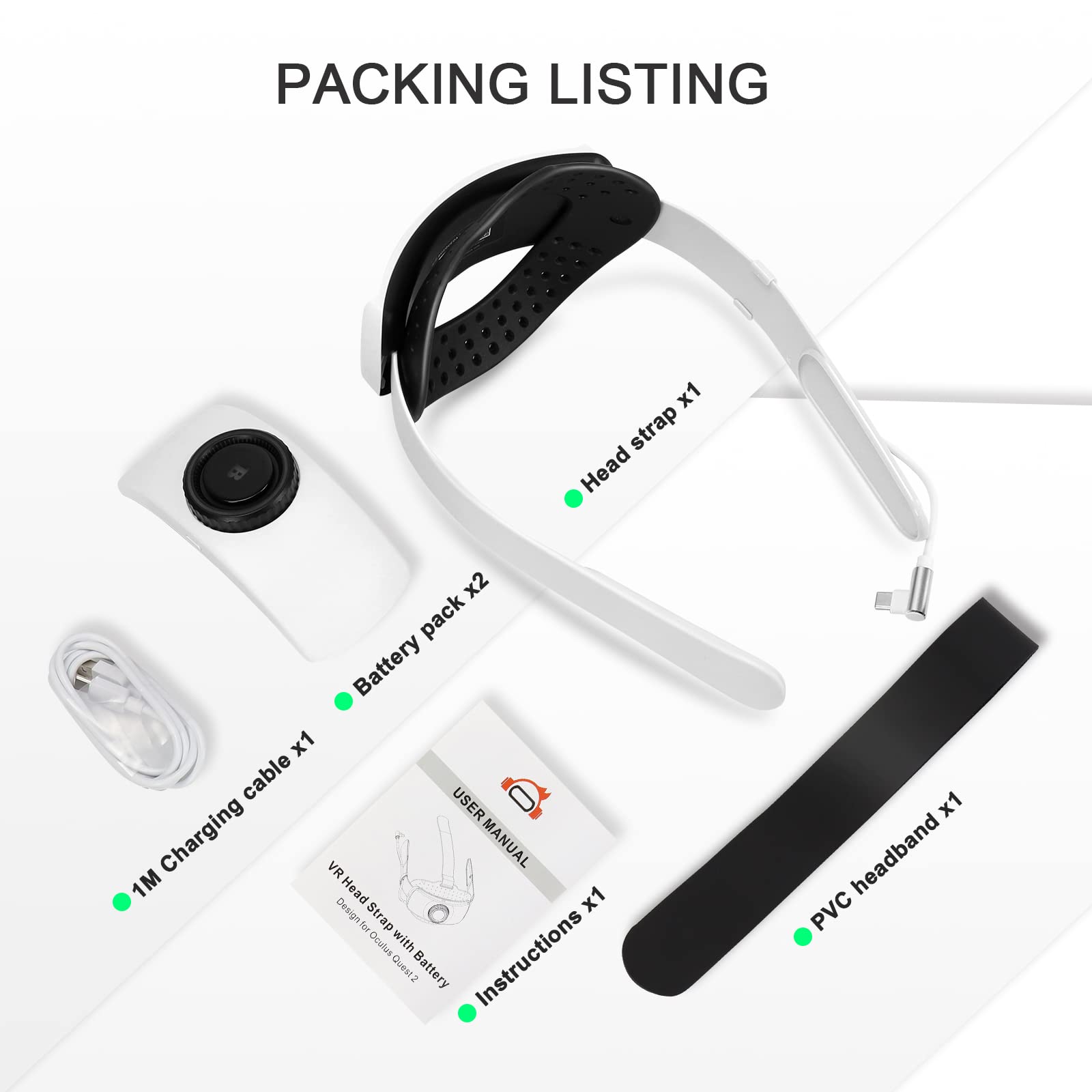 Amazon | Oculus/Meta Quest 2用バッテリー付きヘッドストラップ