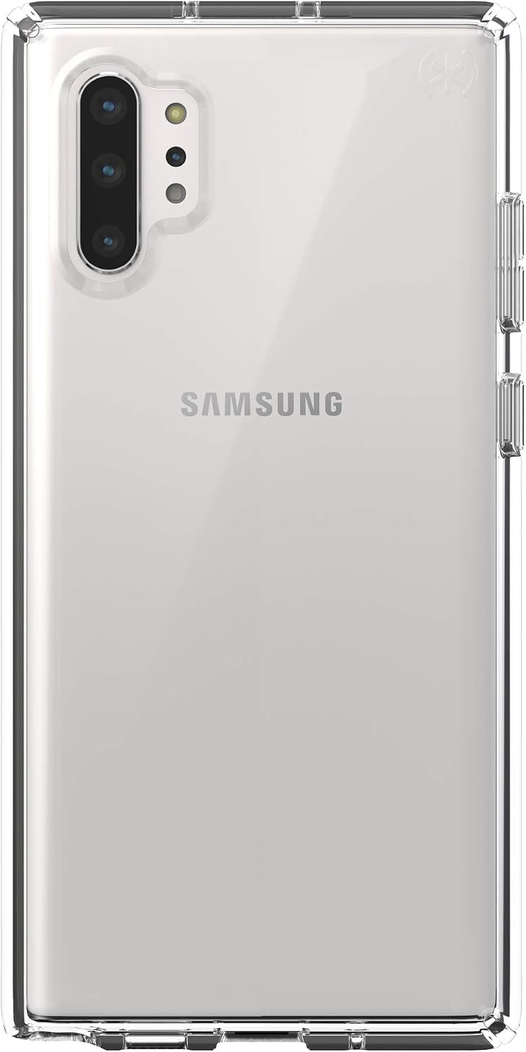 Speck Presidio Stay Clear Samsung Galaxy Note 10+ (PC), IMPACTIUM, Slim Fit, Case, Clear/Clear