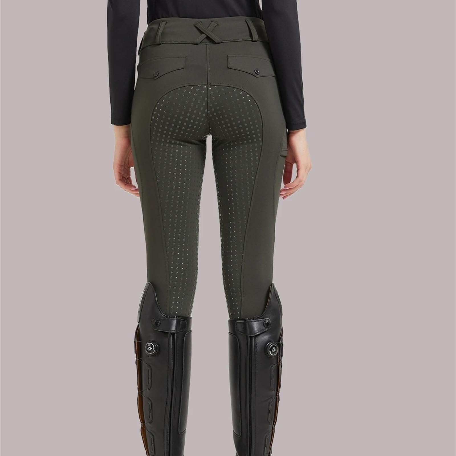 Pantalones de equitación Silicona Antideslizantes, Secado rápido y Ajustados, for exámenes ecuestres para Ciclismo Y Deportes
