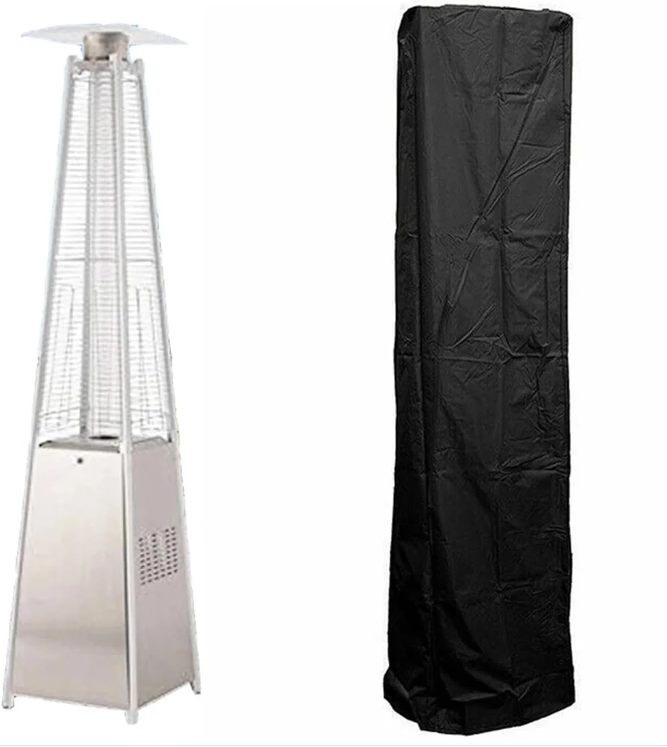 Patio Heater Cover Outdoor Waterproof Oxford Cloth Umbrella Fan Heater Protector Garden Courtyard Air Energy Dust Cover