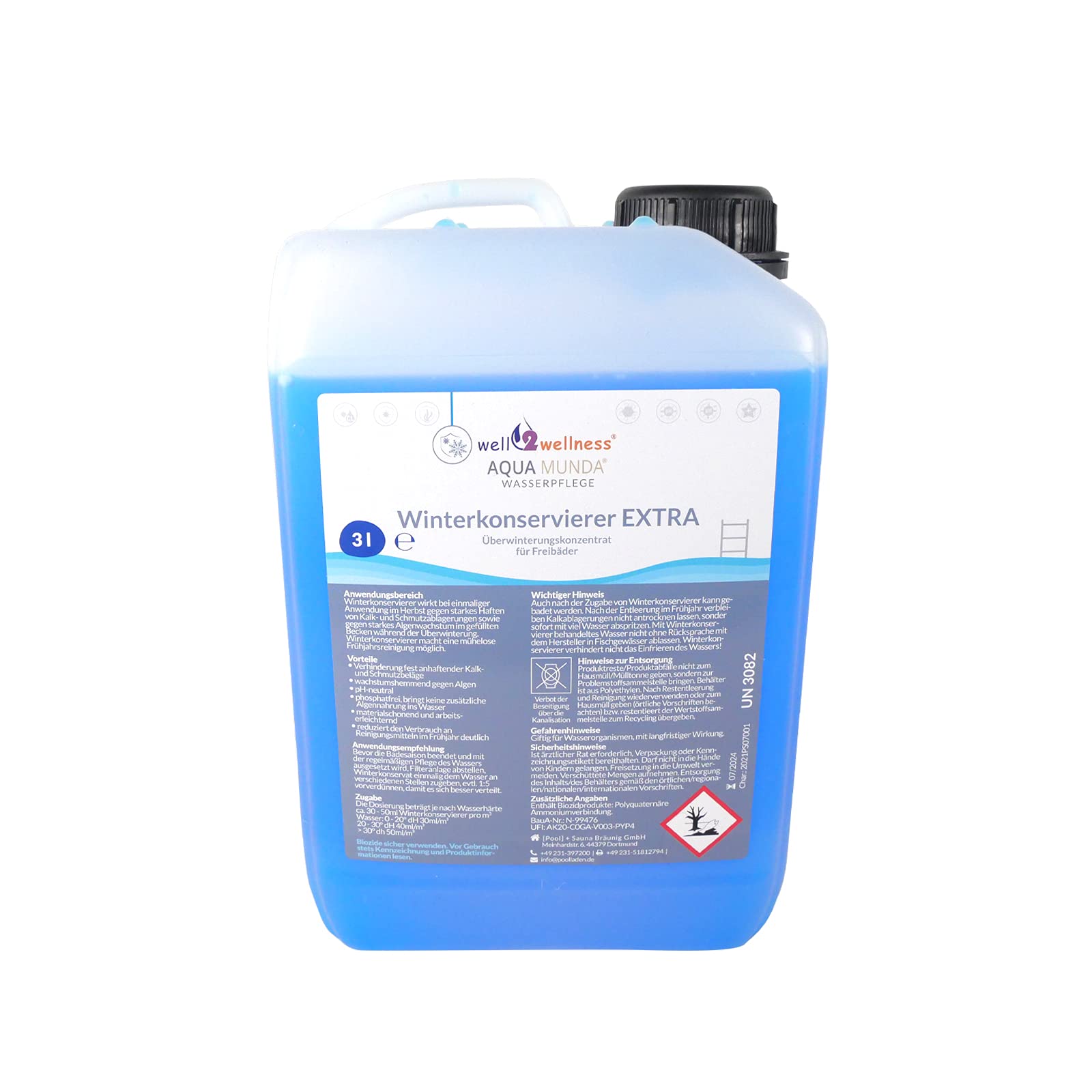 Aqua Munda Wasserpflege Premium Pool Winterkonservierung Extra 3l