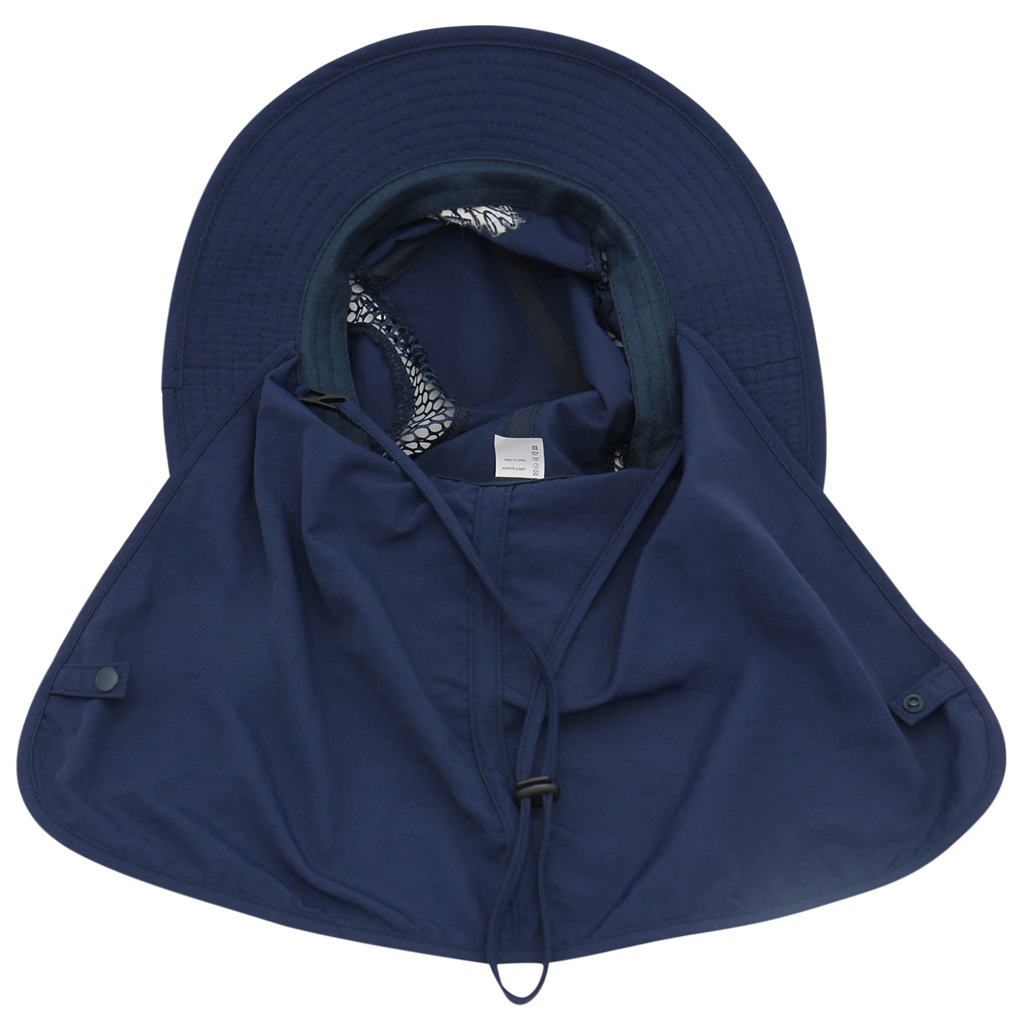 Unisex Safari Cap z bardzo długą ochroną karku, kapelusz przeciwsłoneczny, czapka legionistyczna UPF 50+, ochrona przed promieniowaniem UV, oddychająca, na kemping, do aktywności na świeżym