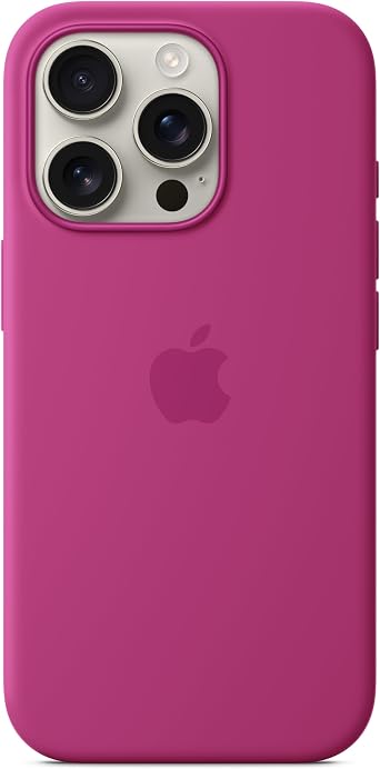 Apple iPhone 16 Pro Silicone Case with MagSafe - Fuchsia
