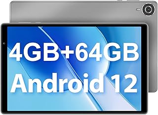 TECLAST 10.1 inch Tablets Android 12, 4GB RAM+64GB ROM(TF 1TB), P25T Wi-Fi 6 Android Tablet, 2.4G/5G WiFi, 1.8Ghz Quad-core CPU, 800x1280 IPS, Bluetooth 5.0, Dual Cameras, 6000 mAh, Stereo, Type-C