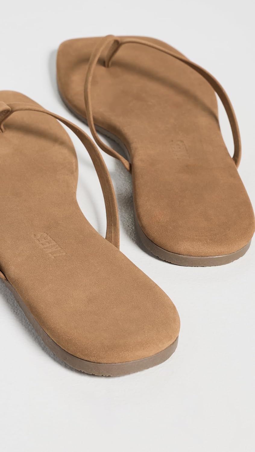 TKEES Women's Lily Suede Flip Flops