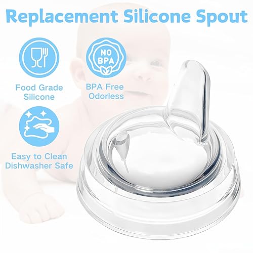 Miniatura 3 de Boquillas para sorber compatibles con botellas naturales Philips Avent, My Grippy Spout y Natural Trainer Sippy Cup, boquillas de repuesto de