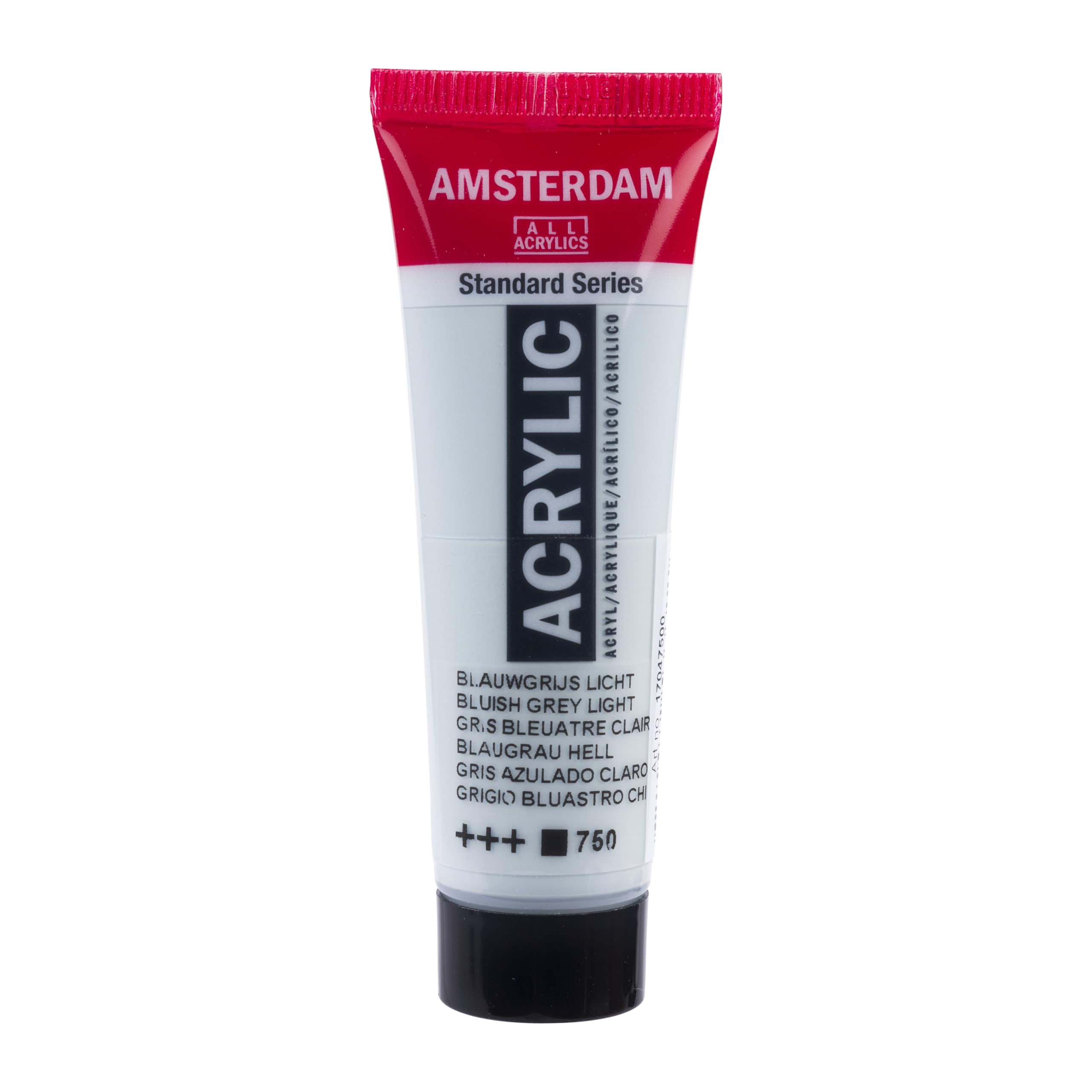 Amsterdam Standard Series Acrylic Paint Bluish Grey Light 750-20ml Opaque, Lightfast Suit Canvas & More