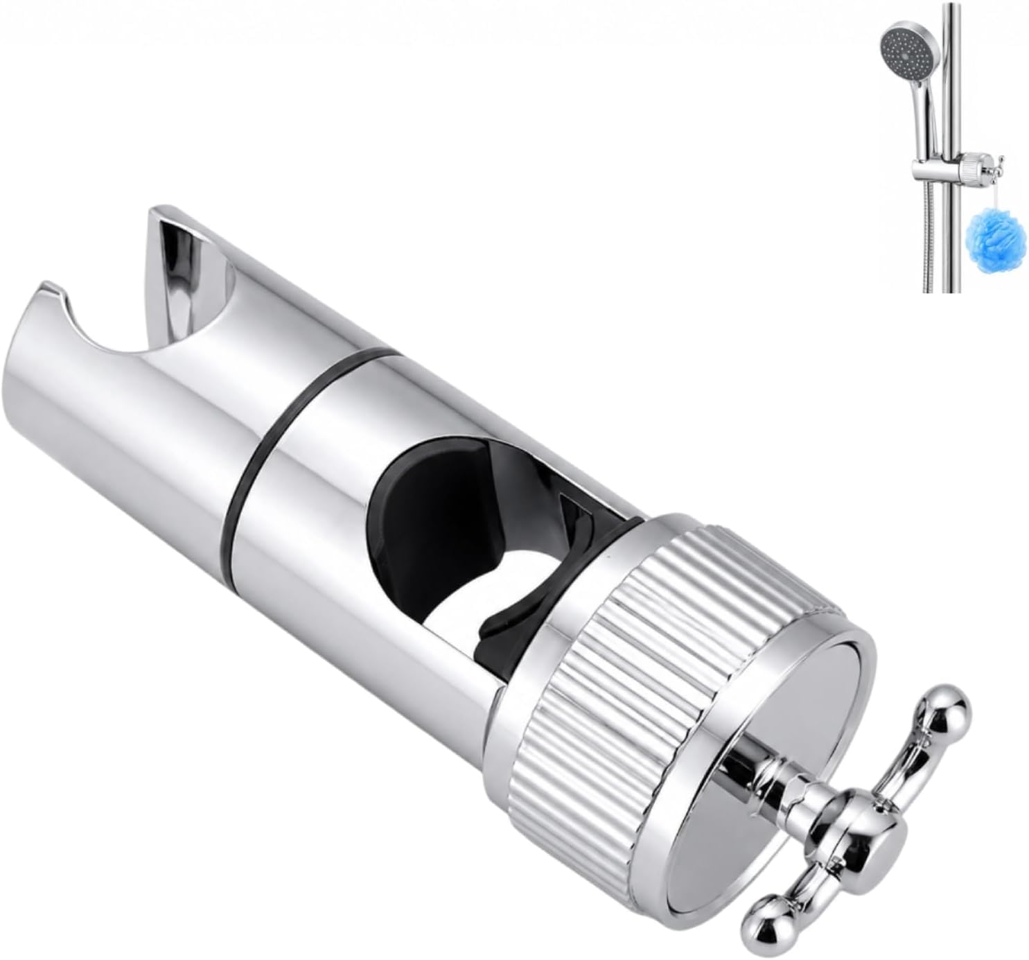 Adjustable Shower Head Holder Bracket, No Drill 360° Rotate