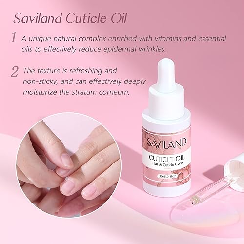 Miniatura 3 de SAVILAND Kit de removedor de cutículas y aceite de cutícula, kit de cuidado de uñas con líquido removedor de cutículas y aceite de cutícula de 1.01