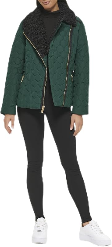 GUESS Womens Guess Women's Quilt Short Light-weight Jacket