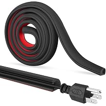 Self-Adhesive Cable Hider, Black, 118inch