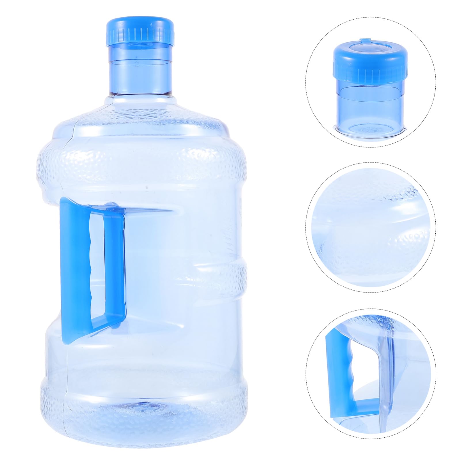 SOIMISS Bottiglione D'acqua 5l in PC con Manico e Tappo a Vite | Blu, Chiusura Ermetica, Facile da Pulire, per Trasporto in Auto e Uso Outdoor Stile Casuale