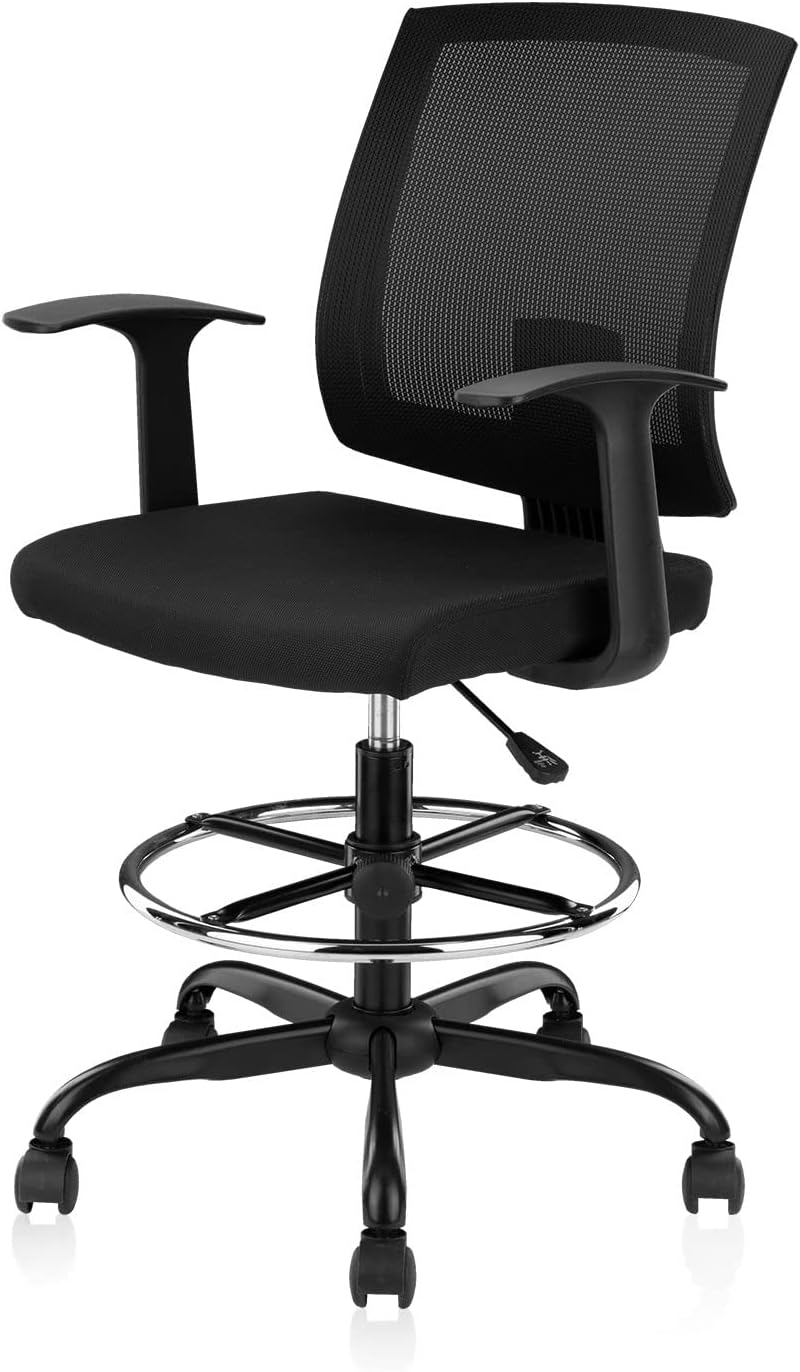 CLATINA Drafting Chair,Tall Office Mesh Chair Standing Desk