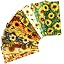 10 Pieces, Sunflower, 25x25cm