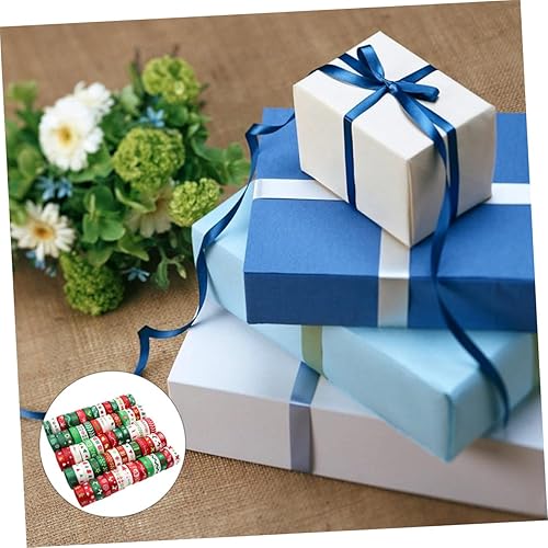Miniatura 8 de COHEALI 3 Packs Christmas Gift Bows Ribbon Gift Ribbons for Presents Ribbon Tape Holiday Ribbon Wired Present Ribbon Satin Ribbon Ribbons for Crafts