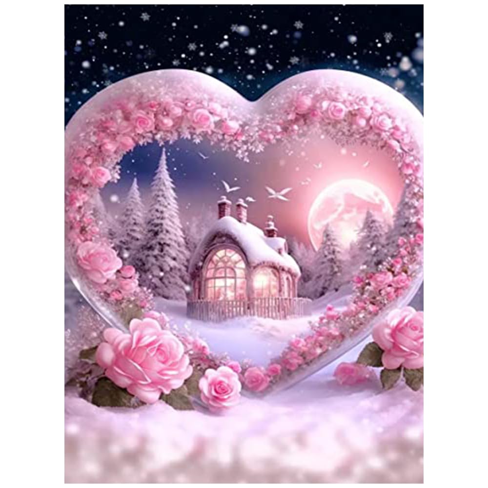 Hiuyavy E Diamond Painting Kits, 5D Landscap Diamond Art Kit, Diy Cross Mbroidery Painting Kits, Full Drill Diamond Gem Diamond Painting Kits For Hom Wall Decor