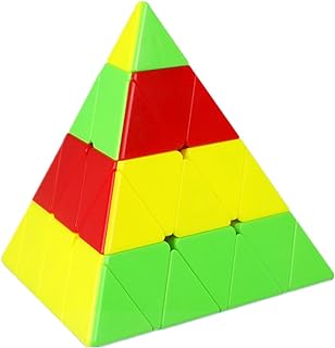 CuberSpeed Qiyi 4x4 Pyramid stickerless Magic Cube Qiyi Master Pyraminx Speed Cube
