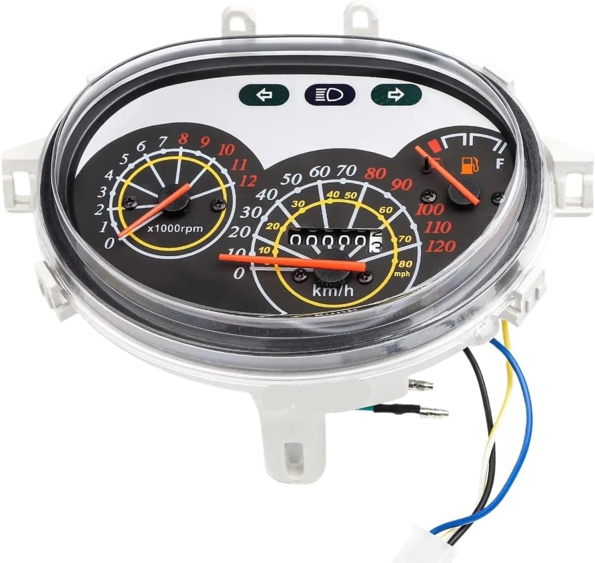 Motobike Instrument Cluster Motorcycle Gauge Speed Meter Odometer Tachometer for GY6