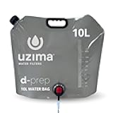 Uzima D-Prep Emergency Water Bag – 10L Collapsible Water Storage for Camping, Hiking, Survival, and Disaster Kits – Portable Water Storage Container