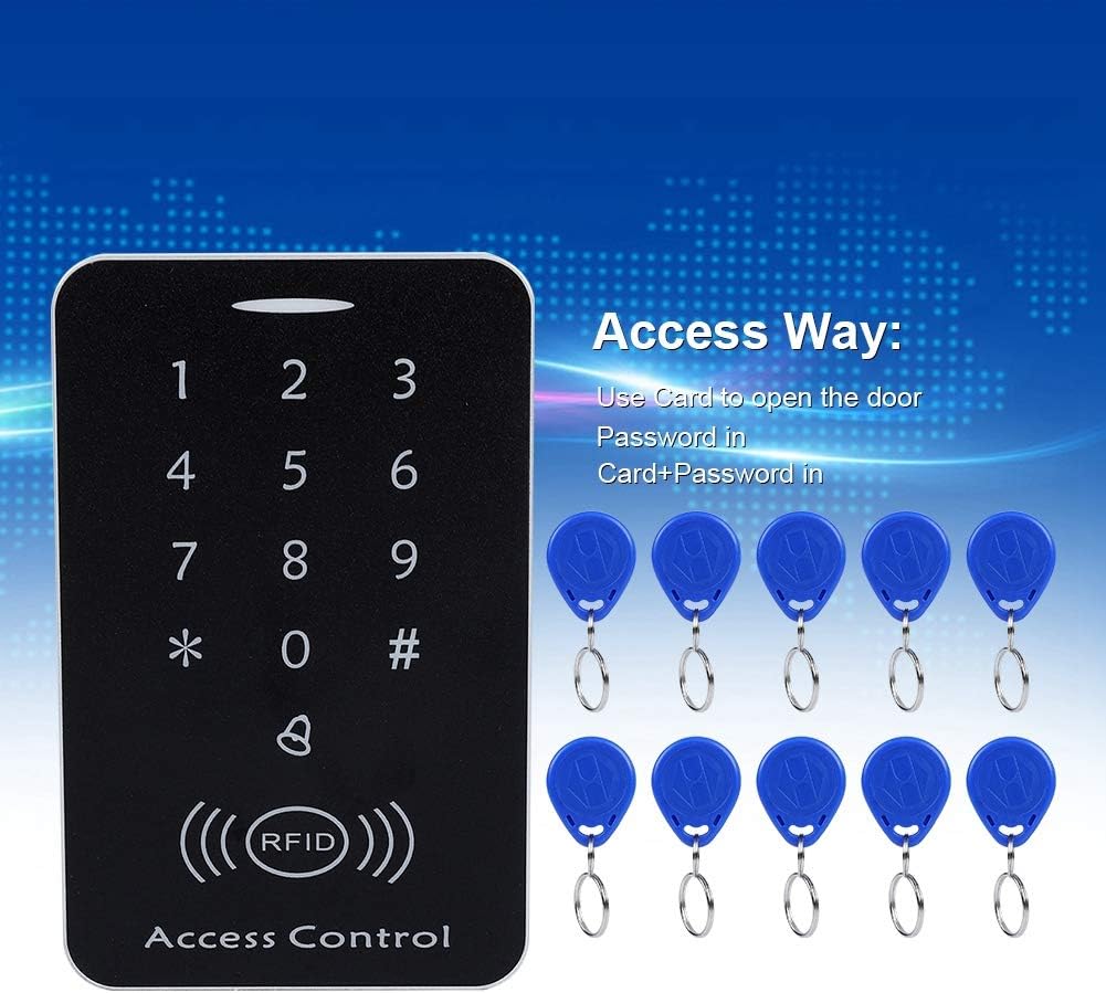 Sonew RFID Touch Metal Access Control Keypad showing multiple access methods