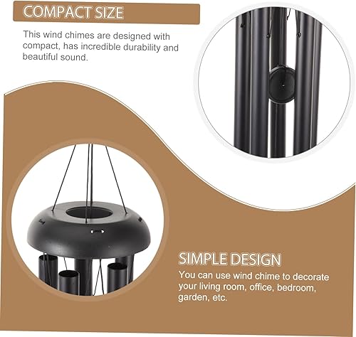 Miniatura 7 de BESPORTBLE 1set Retro Wind Chime Hanging Outdoor Bell for Garden Decor Sound for Living Room Bedroom Study and Patio for Bereavement Loss and Home