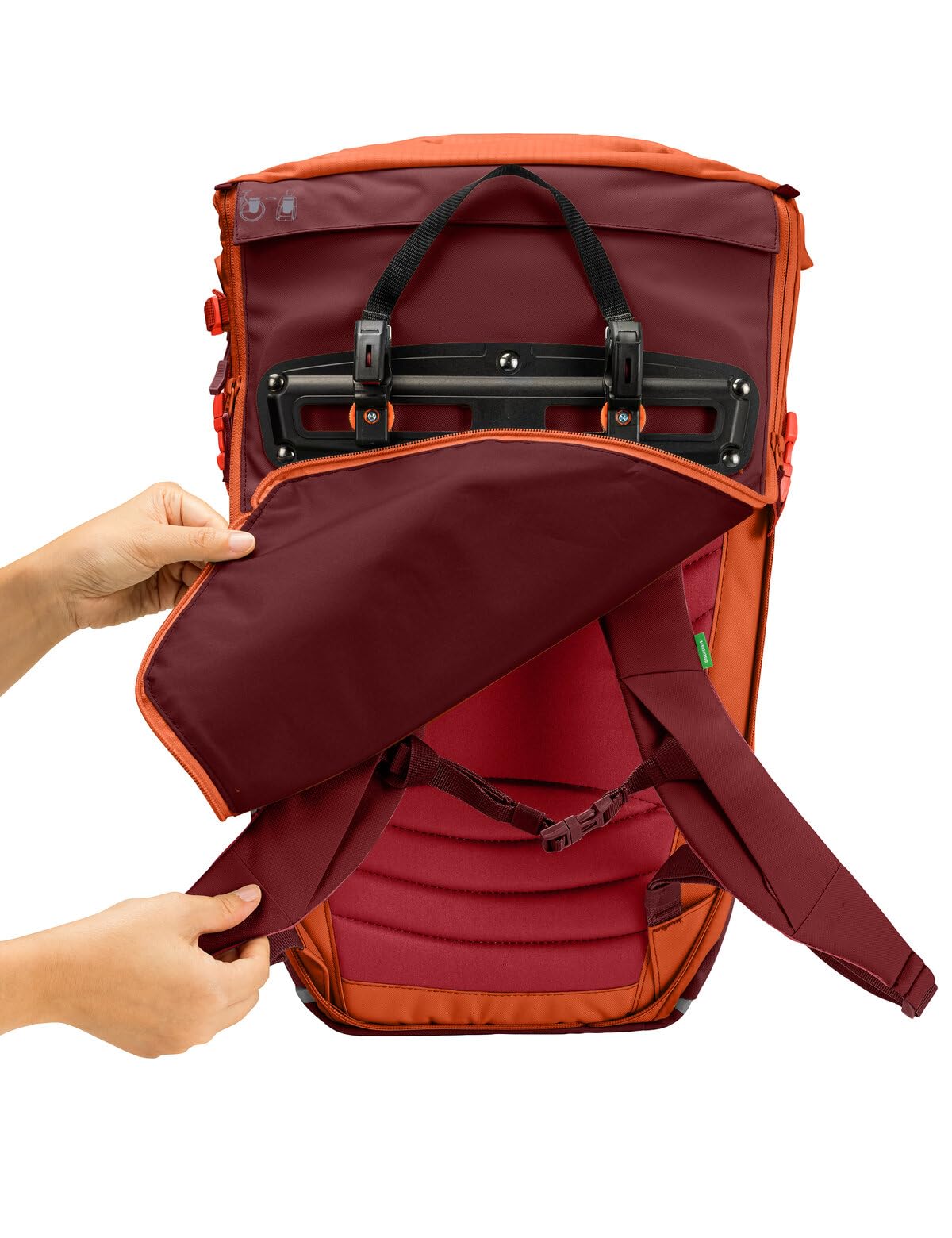VAUDE Fahrrad 2in1 Hinterradtasche & Rucksack Citygo Bike 23 II, 23 Liter Volumen