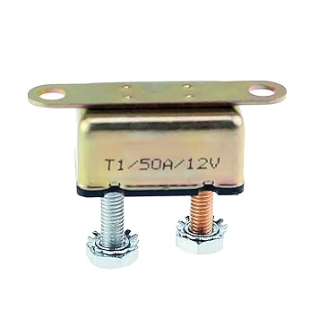 Elegant Essence Automotive RV Boat 50 AMP Metal Auto-Reset Circuit Breaker 50A 12V