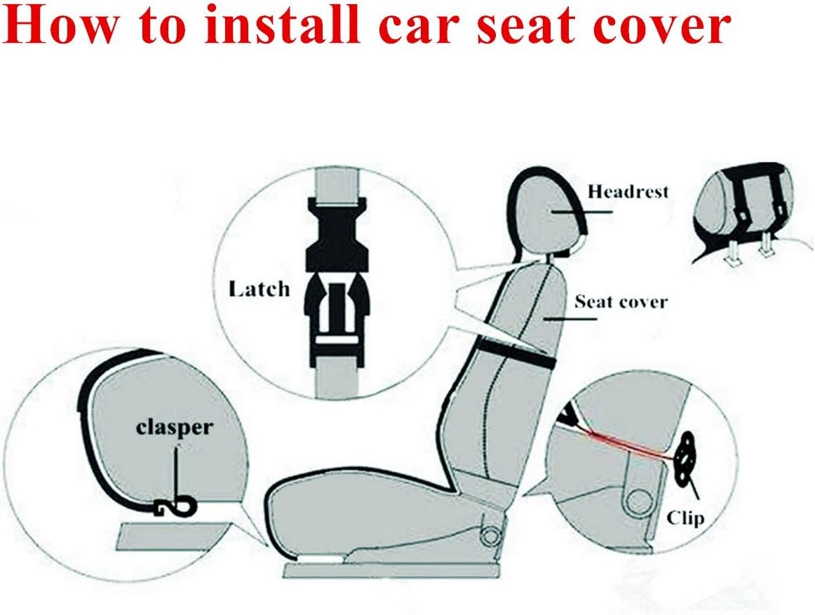 Natural Australian Sheepskin Wool Car Seat Cover for Front Seat, Soft, Fluffy, Heavy Duty, Luxury, Winter Warm Seat Cushion Cover Fits Most Car, Truck, SUV Seats Red