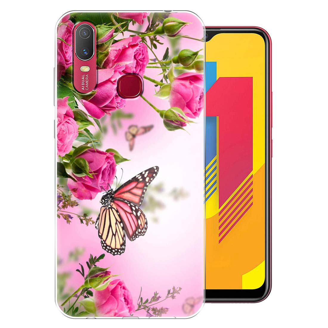 Fashionury Beautiful Butterfly Printed Back Cover Case Compatible for Vivo Y11 / Vivo Y11 Multicolor (B0847M7RJD) Amazon Price History, Amazon Price Tracker