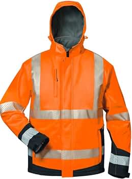 Softshelljacke Arbeitsjacke NEO 81-701 NEON ORANGE Schutzjacke Warnjacke Kapuze