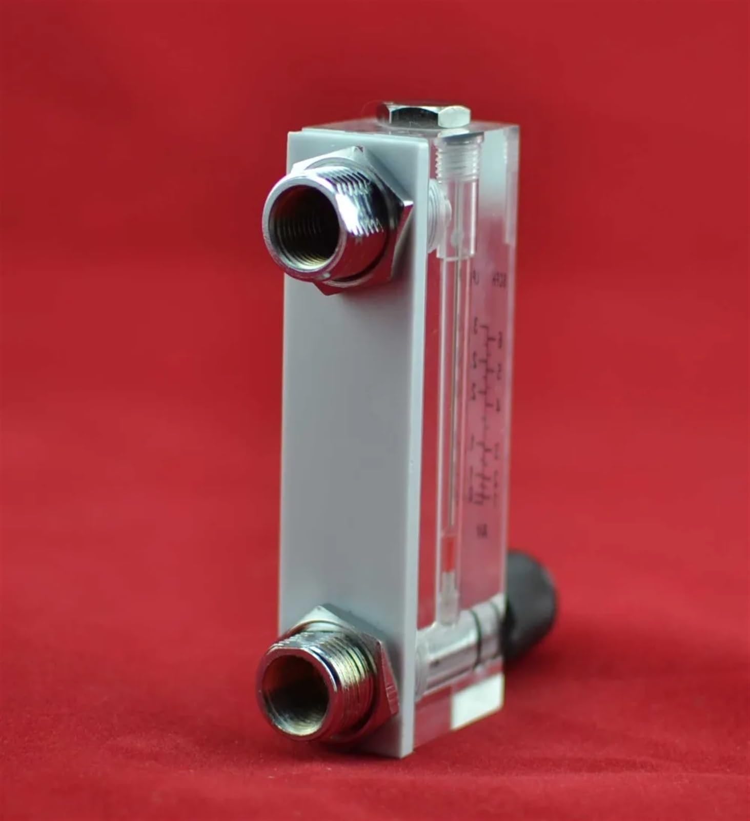 LZM-6T 10-100LPM/20-200SCFH Panel typ acryl durchflussmesser (durchflussmesser) mit einstellen ventil bass Fitting Weibliche G1/4 "Male M18 * 1,5