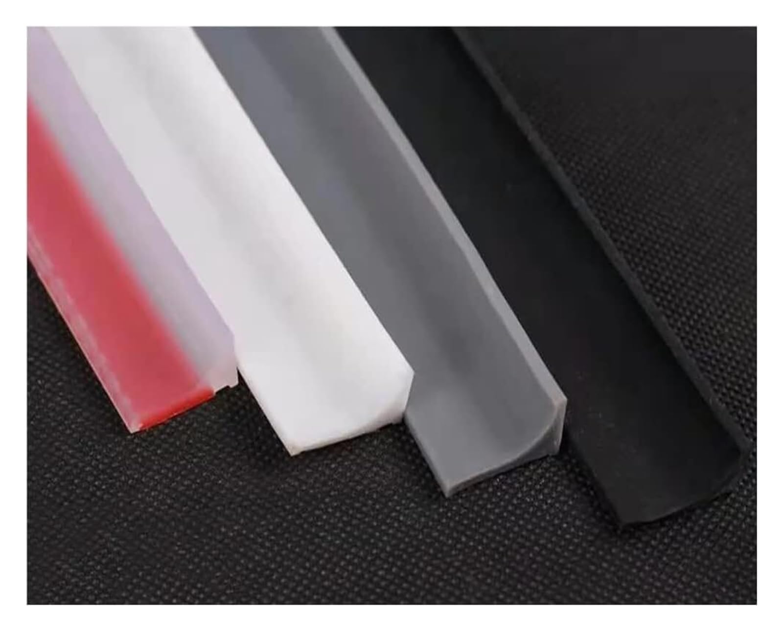 Tiras de sellado impermeables para umbral de ducha y fregadero de baño, color negro, 1/8 pulgadas, evita fugas de agua, fácil instalación, accesorio esencial para el hogar