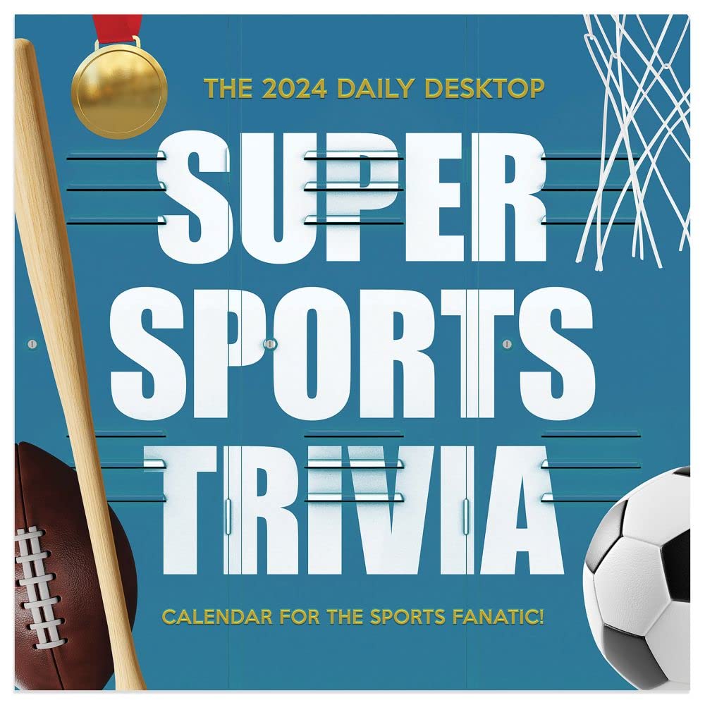 TF Publishing, Sports Facts And Trivia 2024 Desk Calendar