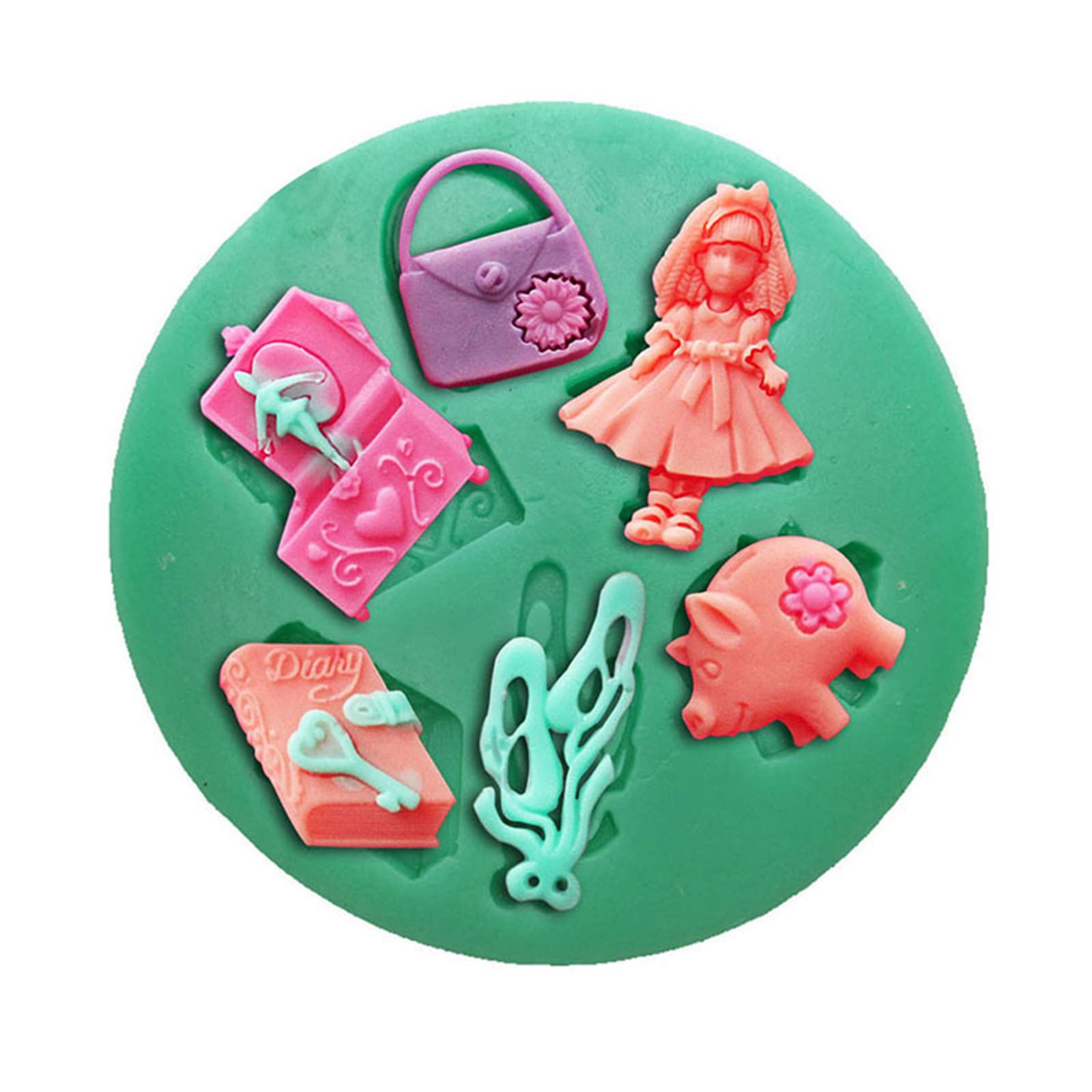 Tsophreniq Silicone Fondant Chocolate Molds Cake Resin Mold Kitchen Baking Tools for Baking Pastry Cupcake Decorating 24 Styles Silicone Chocolate Molds for Filled