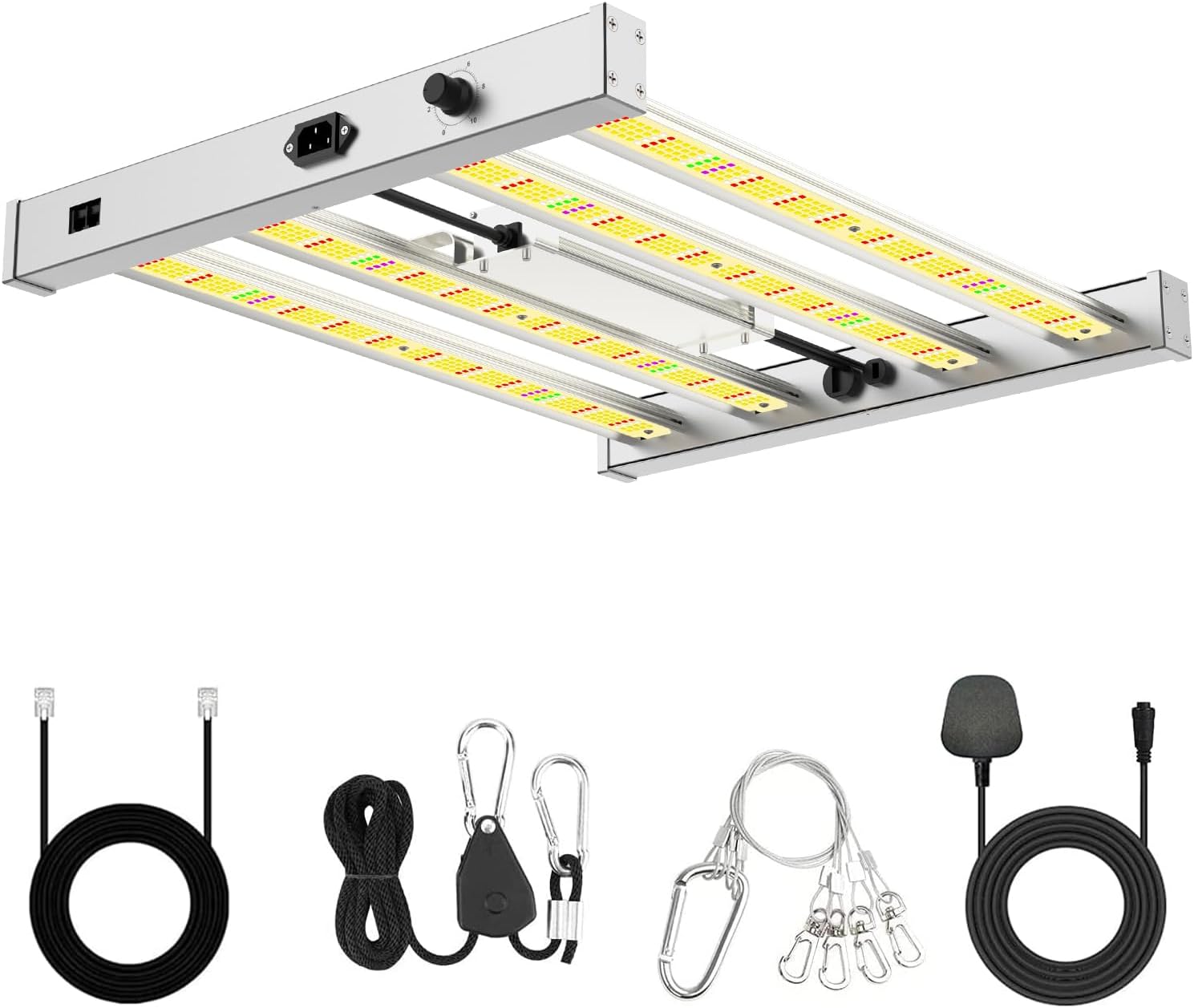 Phlizon Pro 2000 LED Grow Light 3x3ft 4x4ft Full Spectrum LED Grow Lights with 1152pcs SMD Led 2.8 µmol/J Dimmable Daisy Chain Plant Grow Lamp for Indoor Plants Veg and Bloom (Pro2000)