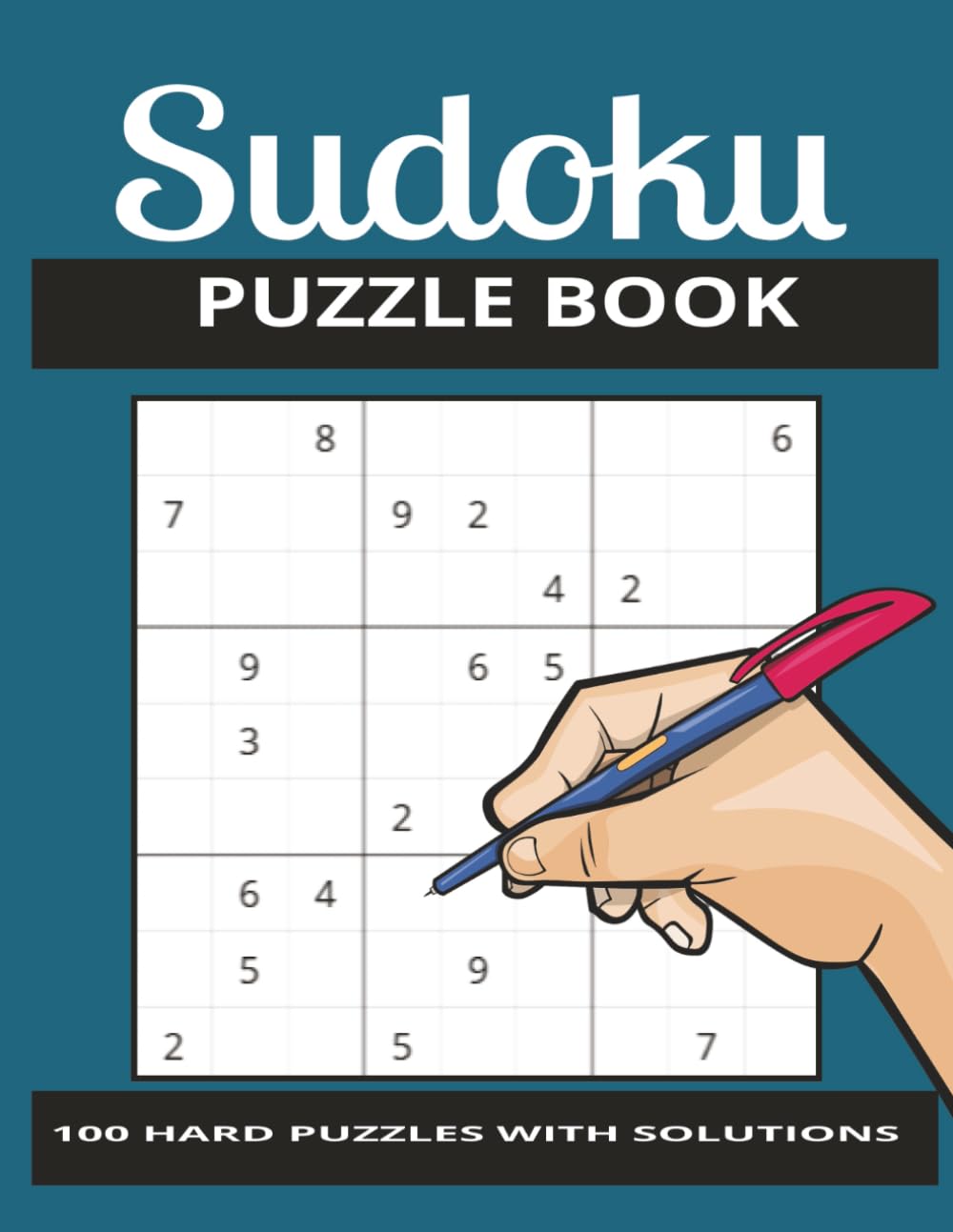 Sudoku Puzzle Book for Adults: 100 Hard Puzzles with Solutions