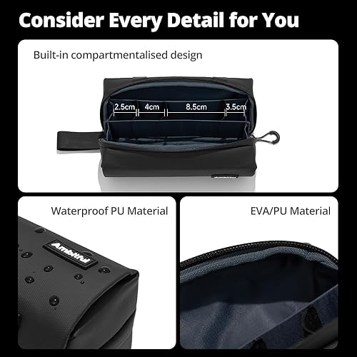 Miniatura 9 de AMBITFUL ZOOM P1 - Estuche de almacenamiento, bolsa de transporte para DJI OSMO Pocket 3, OSMO 360, bolsa portátil multifunción de gran capacidad,