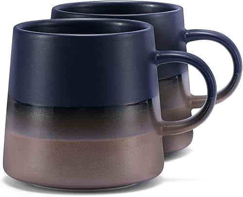Java - Juego de 2 tazas de café, diseño elegante, perfectas para parejas, dignas de regalo, tazas de café de 12 onzas disponible en Yaxa Peru