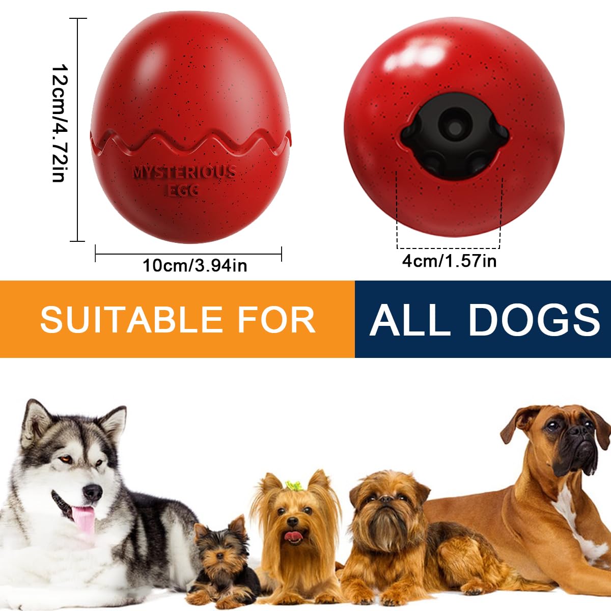 YINENGD Interactive Dog Toys Interactive Treat Dispenser Dog Toy for Aggressive Chewers Slow Feeder Toys Chewing Dog Toy forSmall Medium Large Dogs - Image 2