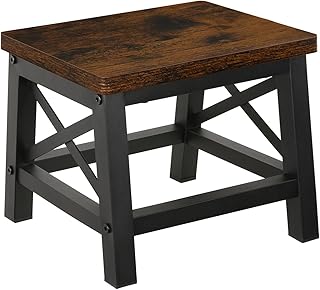 YINMIT Wooden Step Stool for Adults and Kids, Step Stool for High Bed wi...