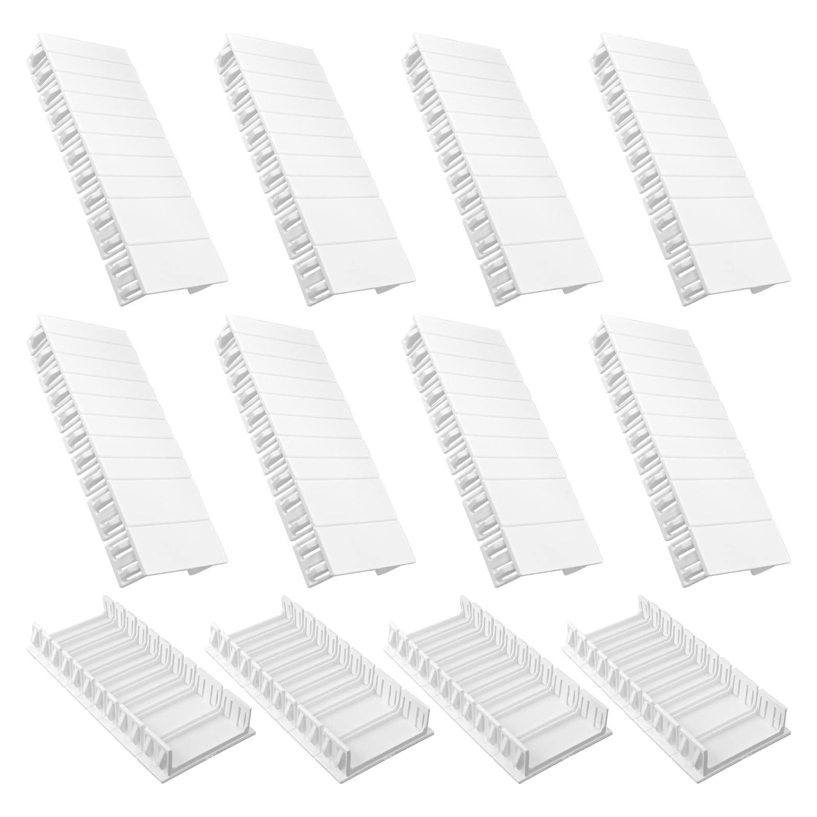 BuxiuGK 12 Pcs Cover Strips for Fuse Box,ABS Module Slots Separable and Combinable for Power Boxes,6 HP Long(2Pcs 2P + 8Pcs 0.5P)