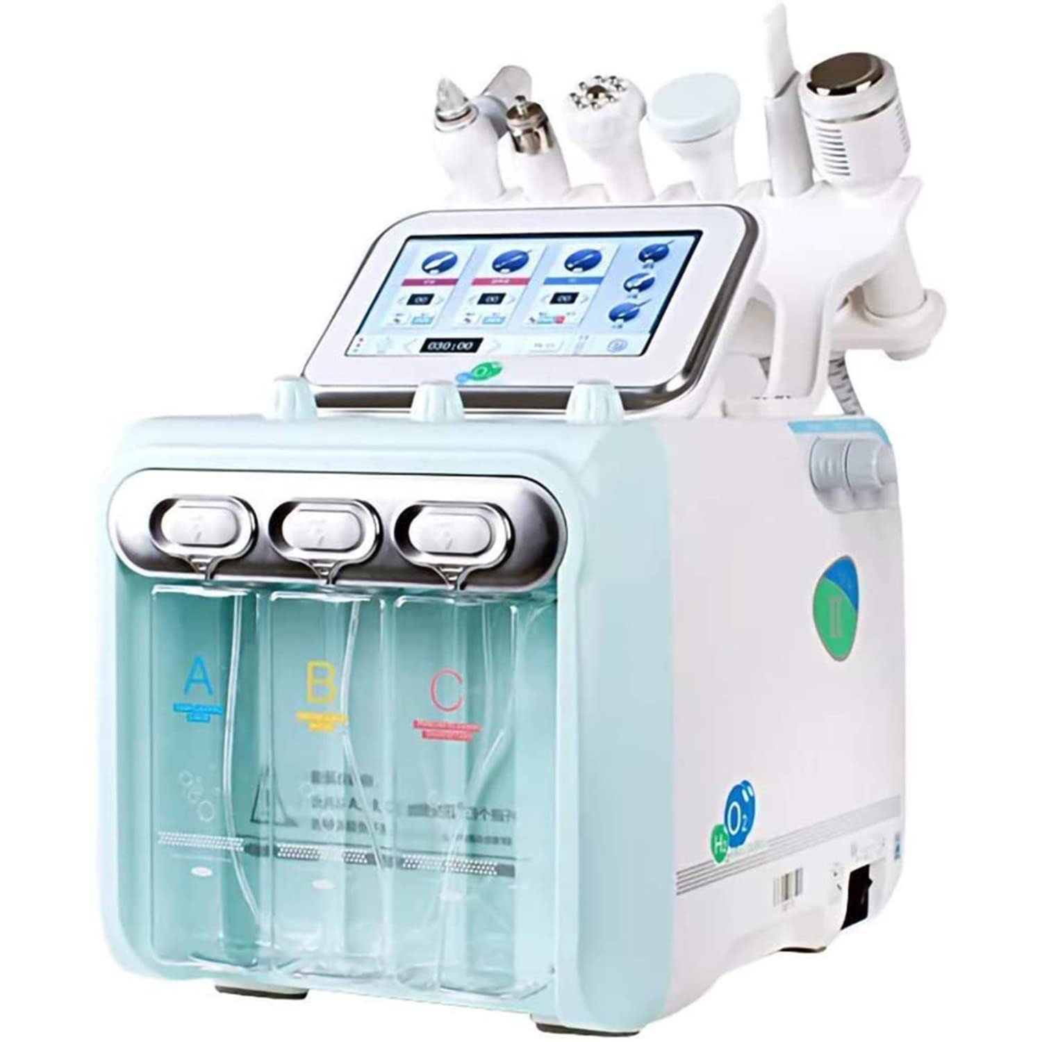 Hidrógeno y oxígeno Máquina de Belleza, 6-en-1 Profesional Diamante microdermabrasión máquina Peeling Agua Hydro dermoabrasión RF depurador HydraFacial Máquina