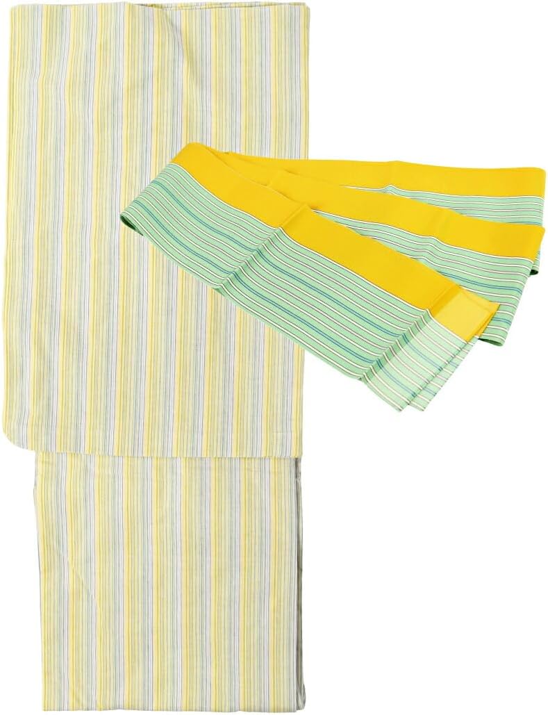 作り帯】袋帯 二重太鼓 花筏 草花 箔 生成 二部式帯 F028 作り帯