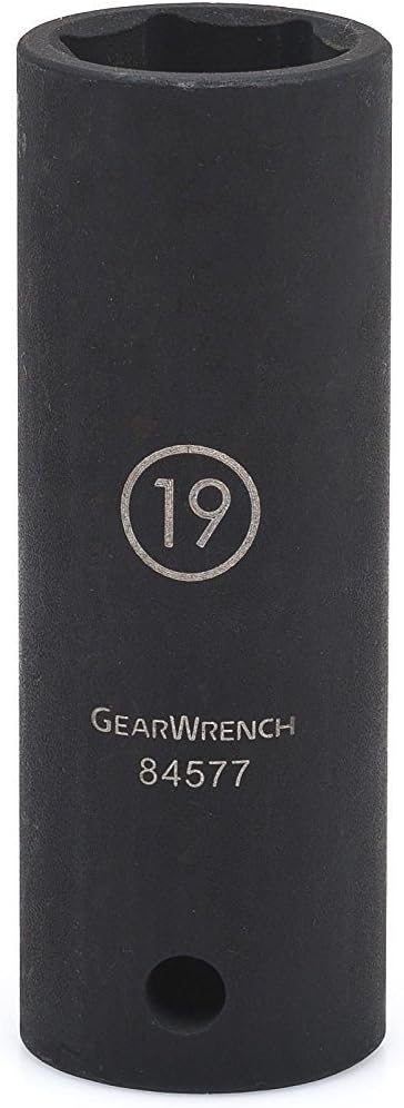 GEARWRENCH 1/2" Drive 6 Point Deep Impact Metric Socket 31mm - 84589N,Black