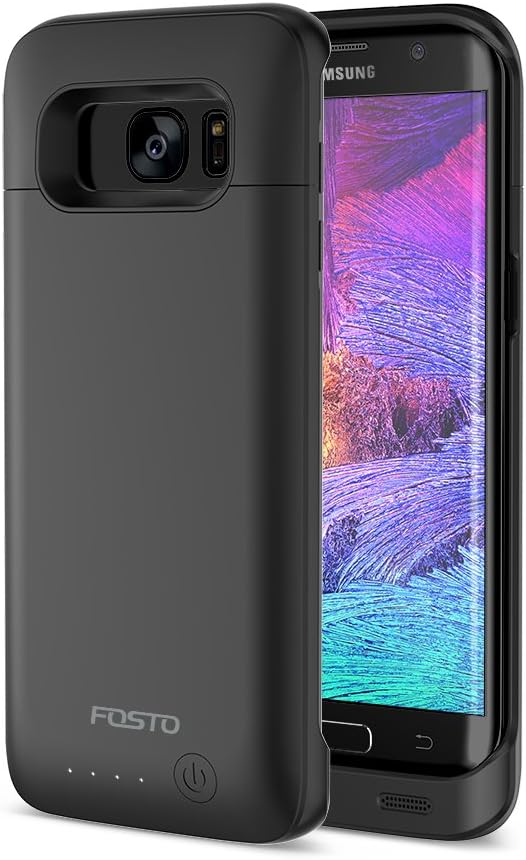 Galaxy S7 Edge Battery Case, FOSTO Ultra Slim Portable Charger Galaxy S7 Edge Charging Case,(Not fit Galaxy S7)5000mAh External Rechargeable Protective Power Pack Juice Bank for Samsung Galaxy S7 Edge