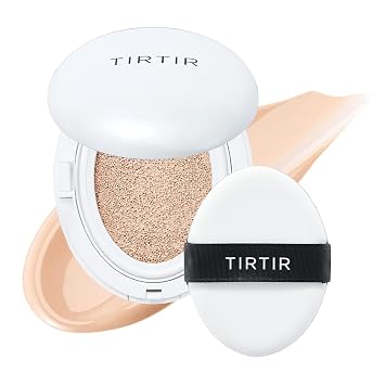 TIRTIR My Glow Cream Cushion | Natural Coverage, Hydrating, Dewy, Glow Finish, 24-Hours Long Lasting, Moisture barrier, Korean Cushion, Pack of 1 0.63 oz., #21N Ivory