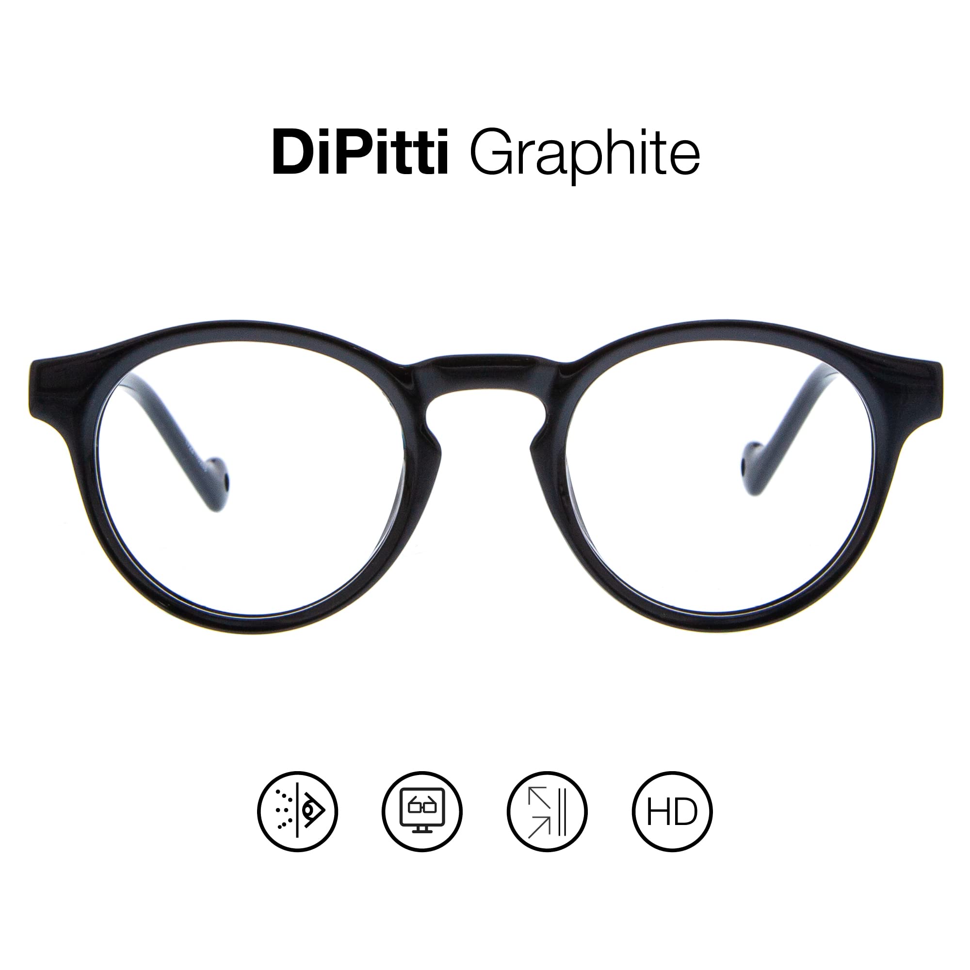 DIDINSKY Filtro Luce Blu Occhiali Occhiali per Uomo e Donna Filtro Blu Occhiali con Forte o Senza Visione per Gioco o Pc. Tempio Acetato e Lenti Antiriflesso 4 Colori e 6 Graduazioni - DIPITTI