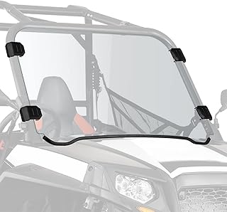 KEMIMOTO UTV Full Windshield,1/4 Thick Compatible with Polaris RZR 800 / S 800/4 800 (2008-2014), XP 900/4 900 (2011-2014), RZR 570(2012-2019)
